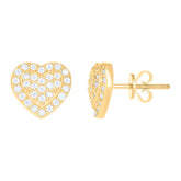 10 kt Gold Earrings With Moissanite Ctw 0.512